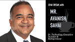 <div style = 'text-align:center;'><b>Interview with Mr. Avanish Sahai.</b> </div> <BR/> <div style = 'text-align:center;'> They See Blue Co-Founder Dr. Rajiv Bhateja interviews Mr. Avanish Sahai; Sr. Technology Executive, Investor & Entrpreneur.<br/> Aired on TV. <br/> Directed & Edited by Swati Srivastava.</div>